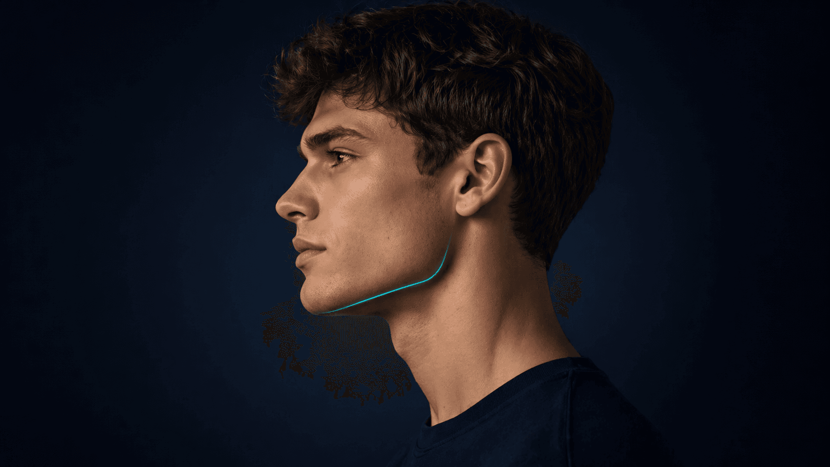 Strong jawline example