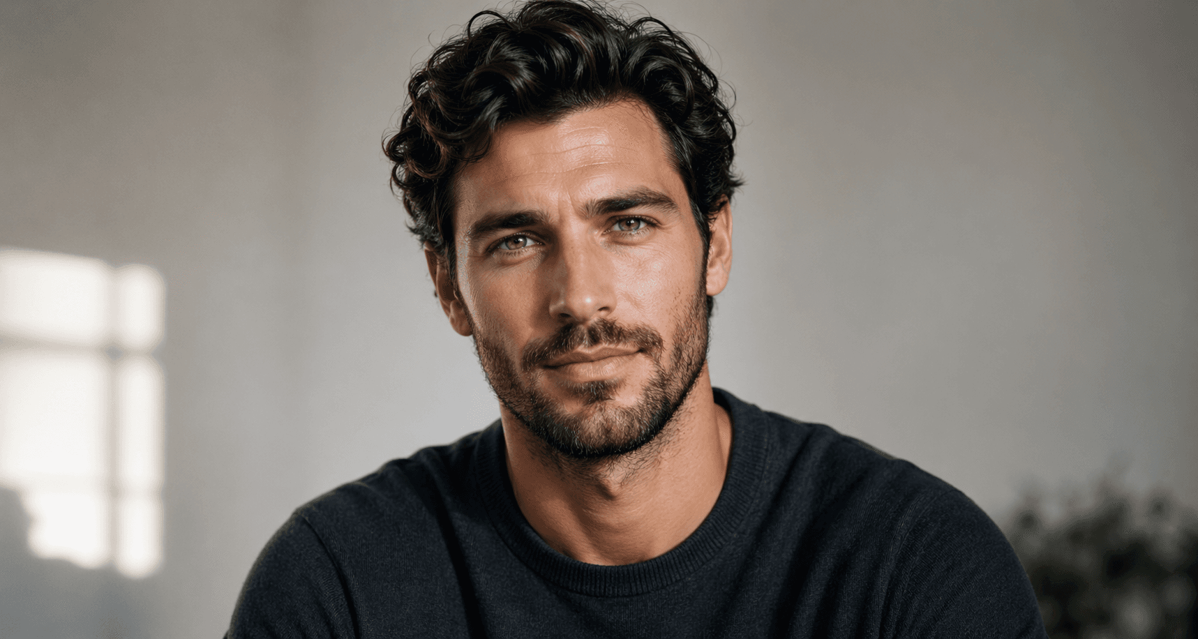 Natural portrait showing balanced facial structure and presentation