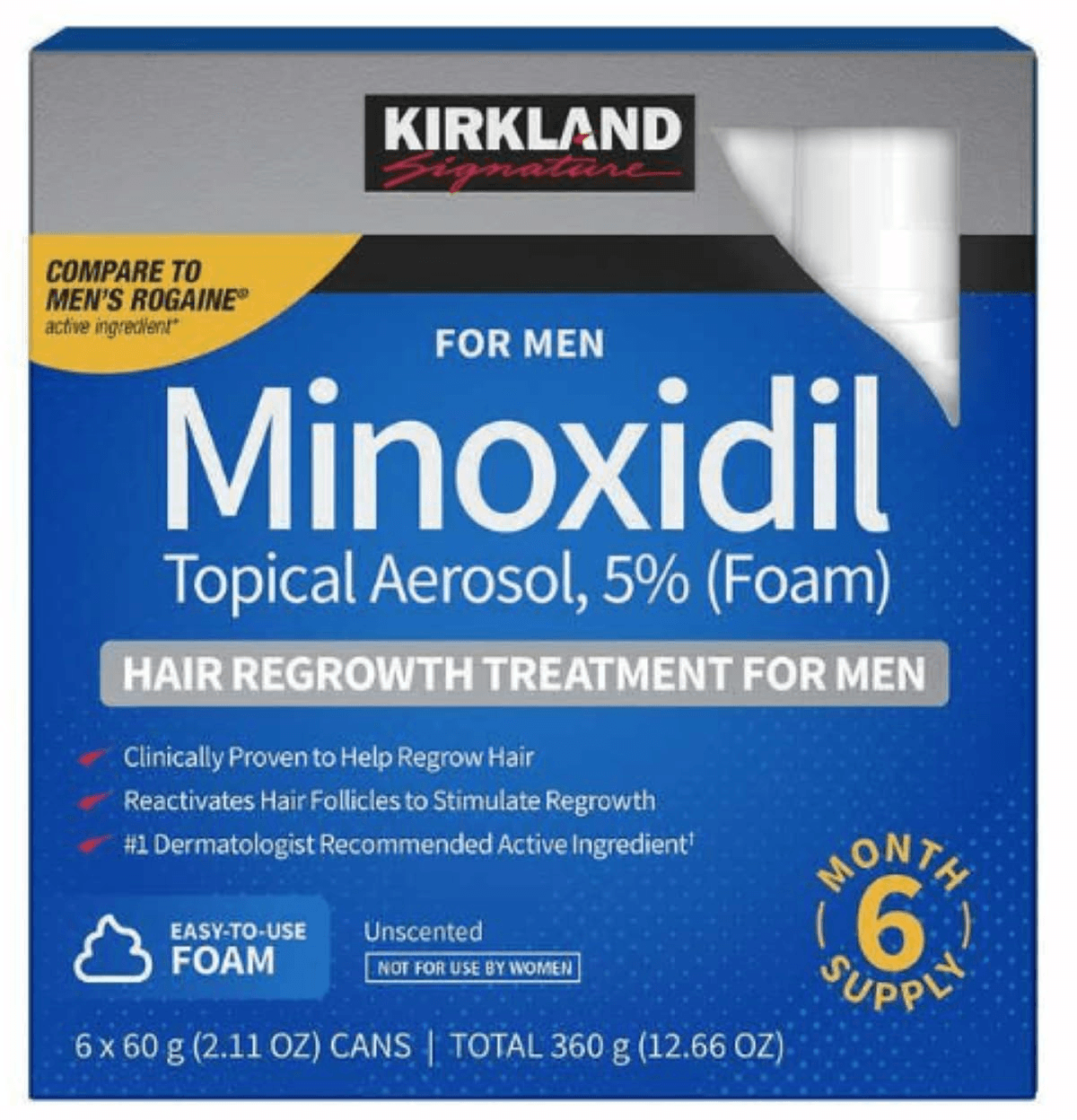 Kirkland Minoxidil 5% Foam (6-month supply)