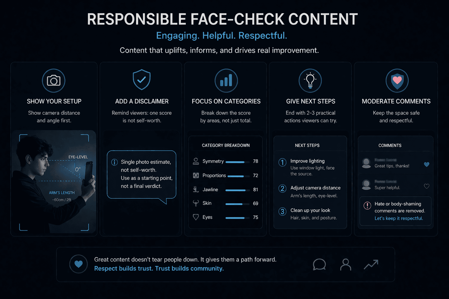 Checklist for creators on how to post face-check content responsibly