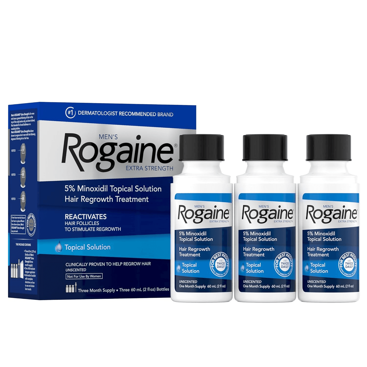 Rogaine 5% Minoxidil Solution (Men)