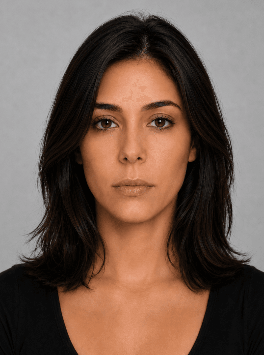 Female portrait after an AI visualization of personalized styling changes