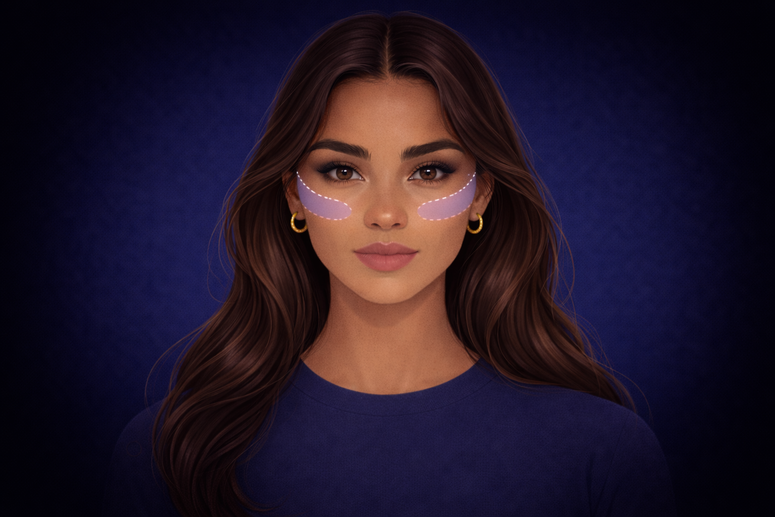 High cheekbones example