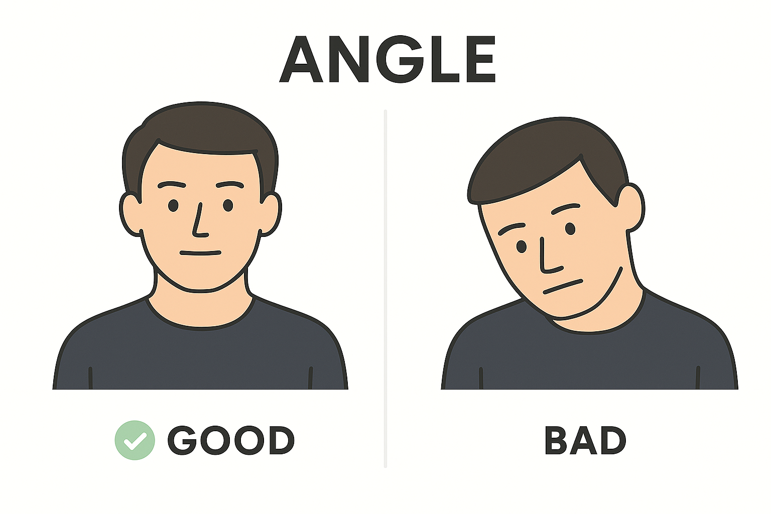 Good versus bad head angle