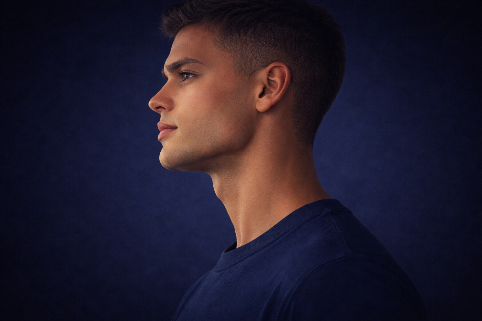 Strong jawline example