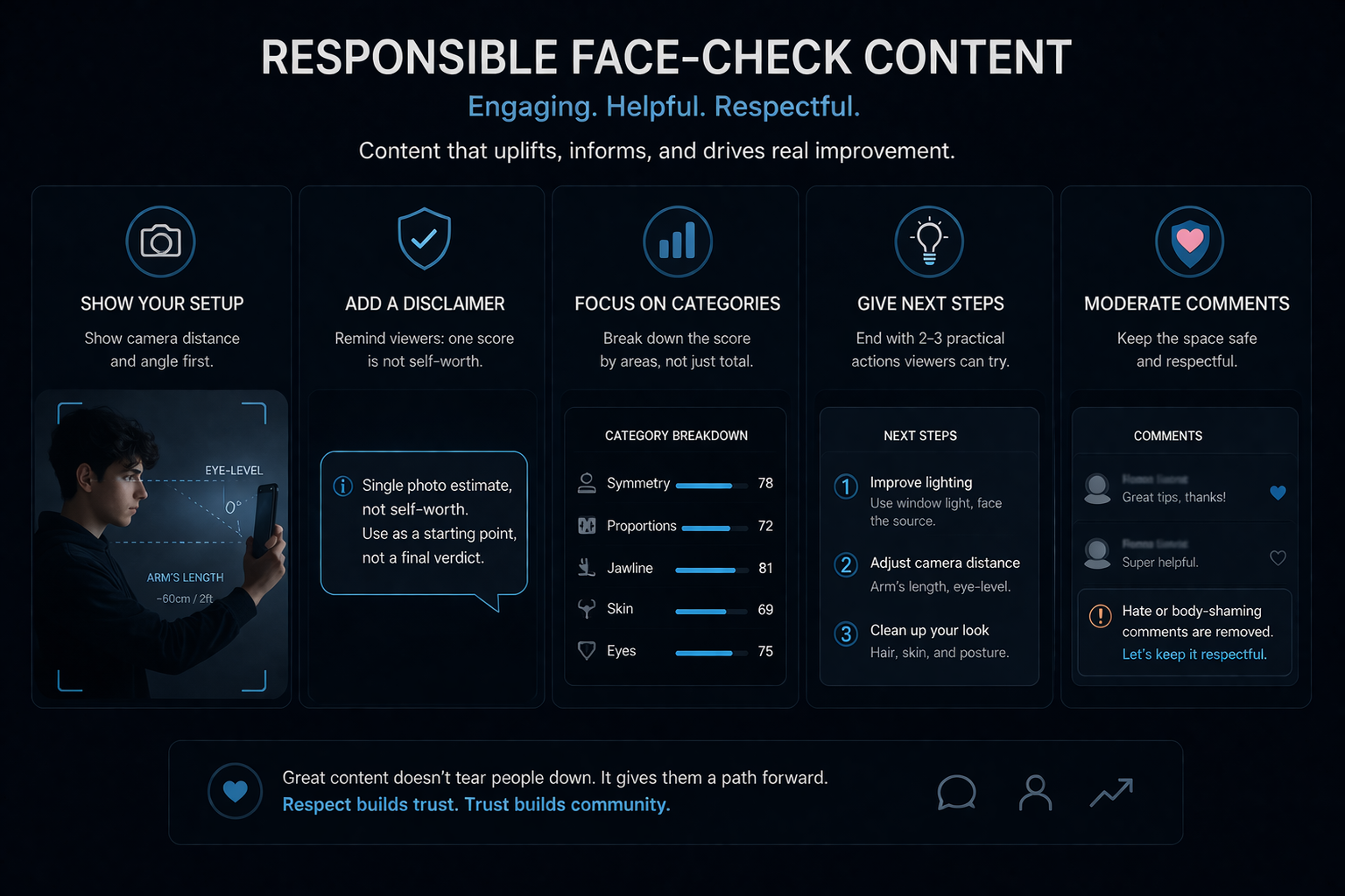 Checklist for creators on how to post face-check content responsibly